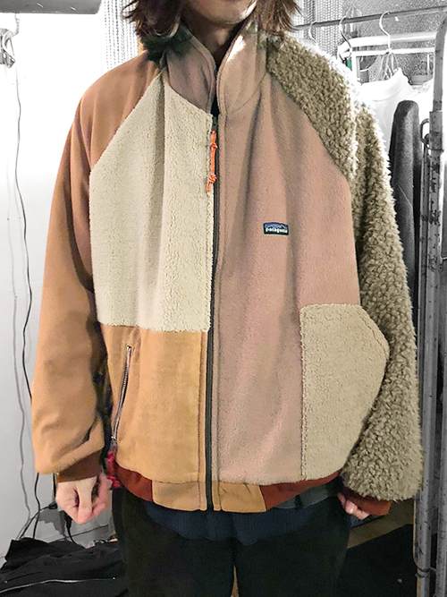 数年前に恵比寿のSHELTEgilet remake patagonia fleece jacket