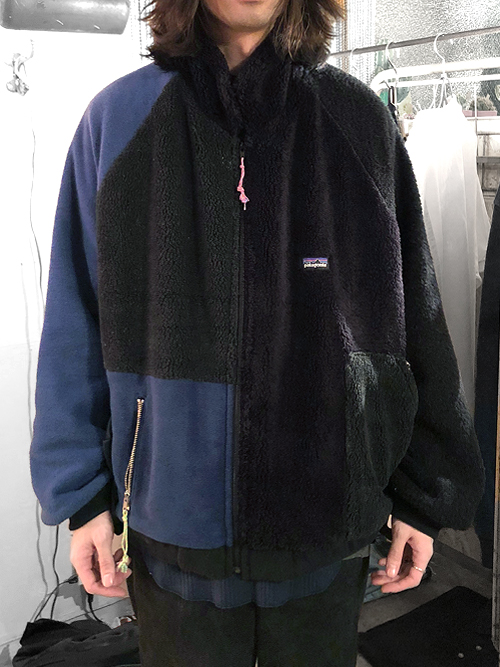 gilet patagonia リメイクブルゾン