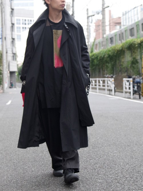 ALMOSTBLACK // LAYERED TRENCH COAT – SHELTER