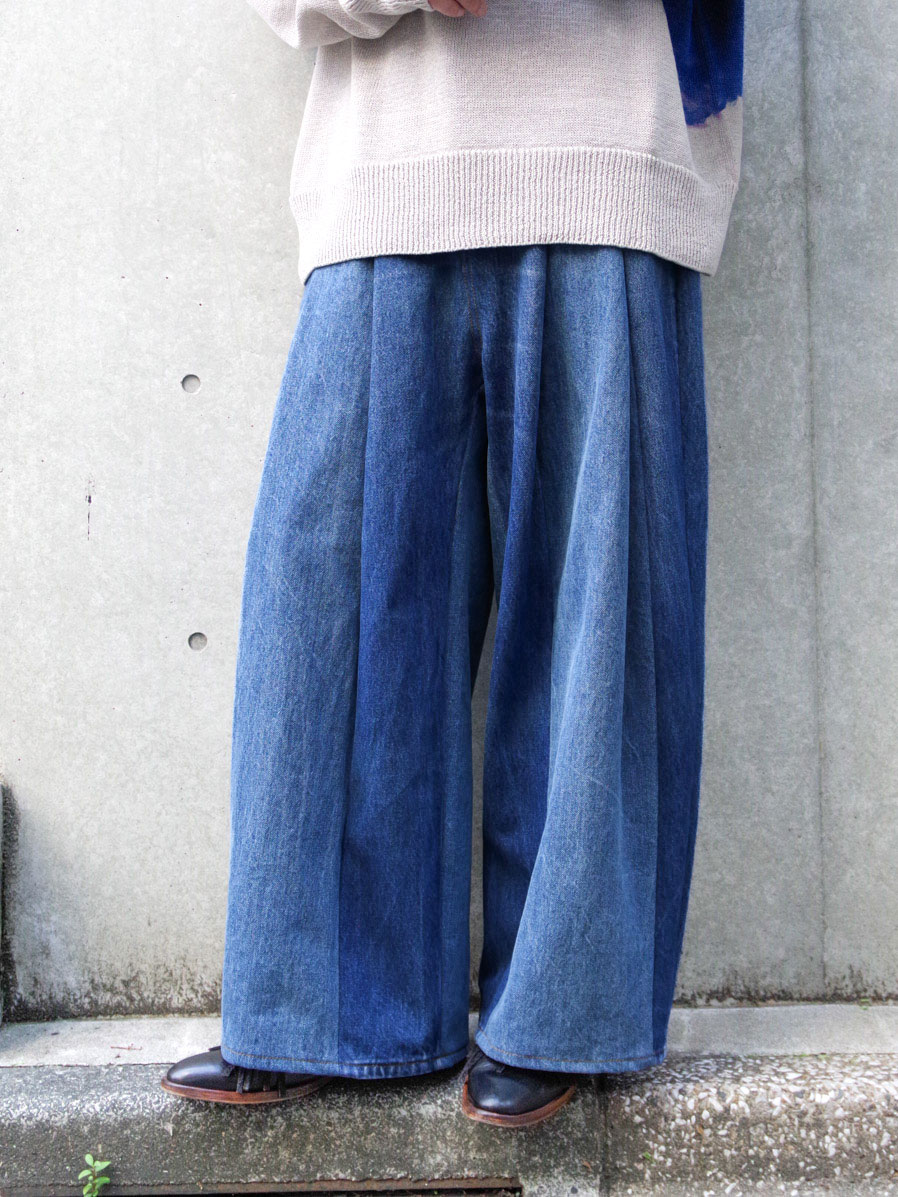 新品未使用〉SHINYAKOZUKA/DENIM BAGGY PANTS 超格安価格 7200円引き